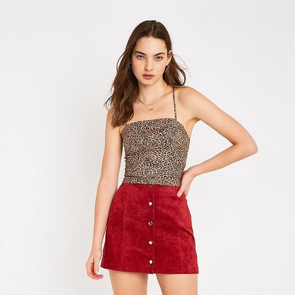 UO leopard lace back top - Picture 6 of 8